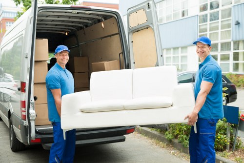 Commercial moving team planning a Waterloo office relocation