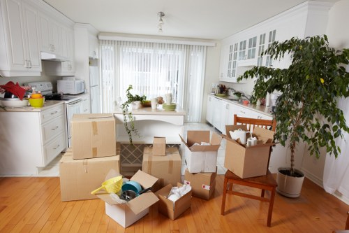Local moving team handling access challenges and parking near a Waterloo flat or office