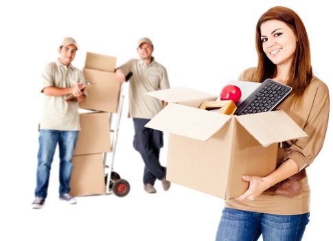 Removal van loading household items in Waterloo