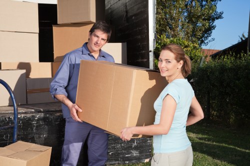 Residential packing boxes for a flat move in Waterloo